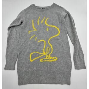 Gap x Peanuts Girl's Size 8 Grey Woodstock Sweater Dress